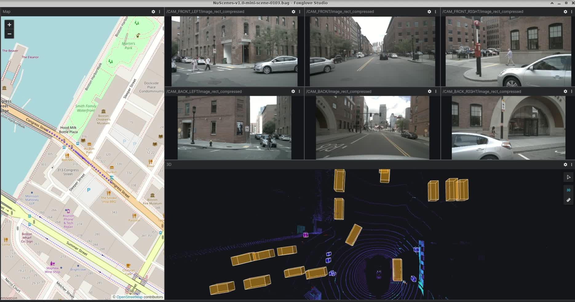 [感知]数据集可视化nuscenes dataset to ros bag and visualize - 知乎