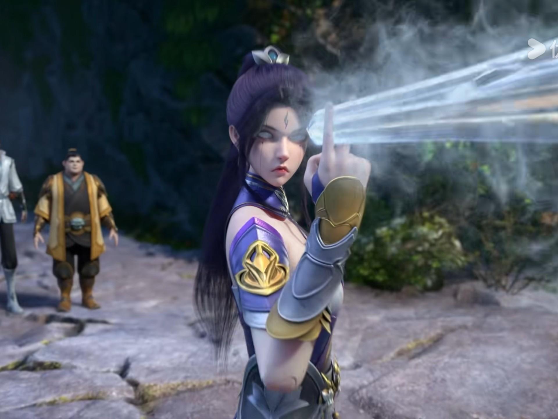 仙武传 紫萱 花钿优化