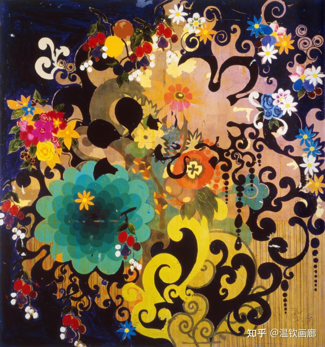 鲜花在米拉塞斯的绘画中发挥着主导作用,使作品的视觉秩序,色彩分布和