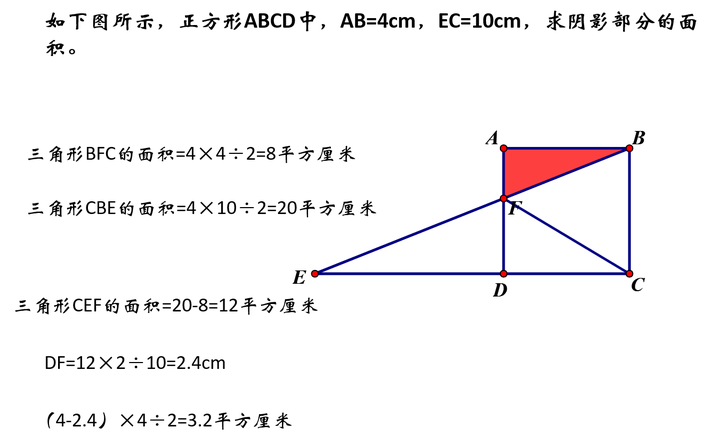 面积问题 阴影部分面积 知乎