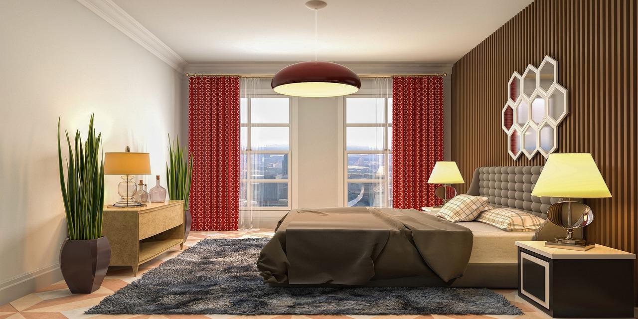 白色床配什么色窗帘