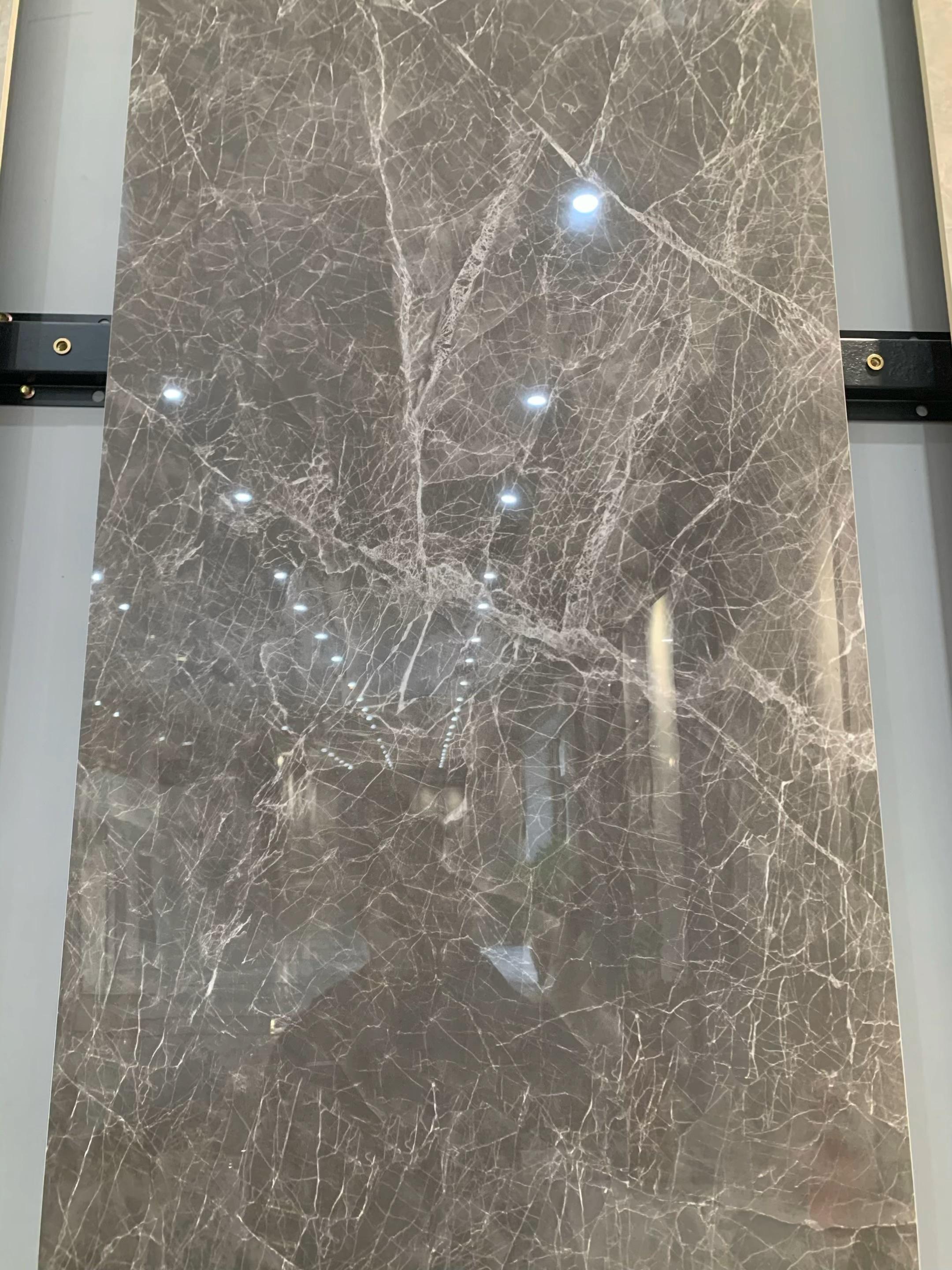 6001200全瓷通体大理石瓷砖抛亮光阿波罗银灰墙地砖客厅餐厅卫生间