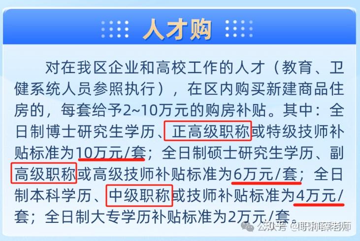 最高补贴10万元！具备中、高级职称可申领购房补贴 - 知乎