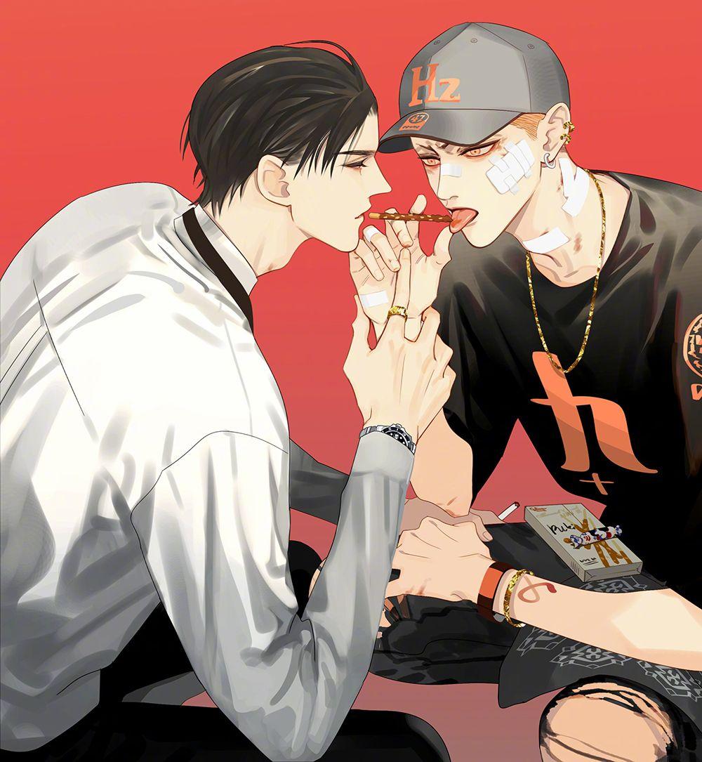 有没有old先的漫画《19天》里面贺天和莫关山的高清壁纸或者头像?