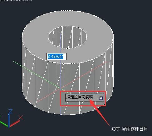 空心圆柱剖面图图片