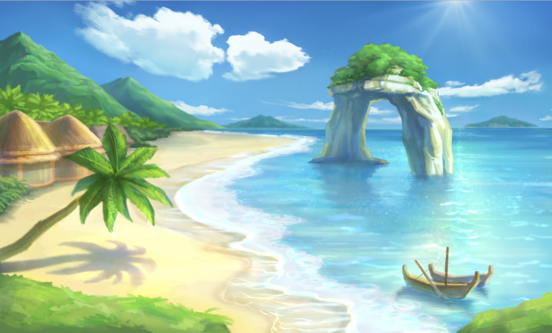 板绘风景画,望大佬指点,此画有什么严重的问题吗?