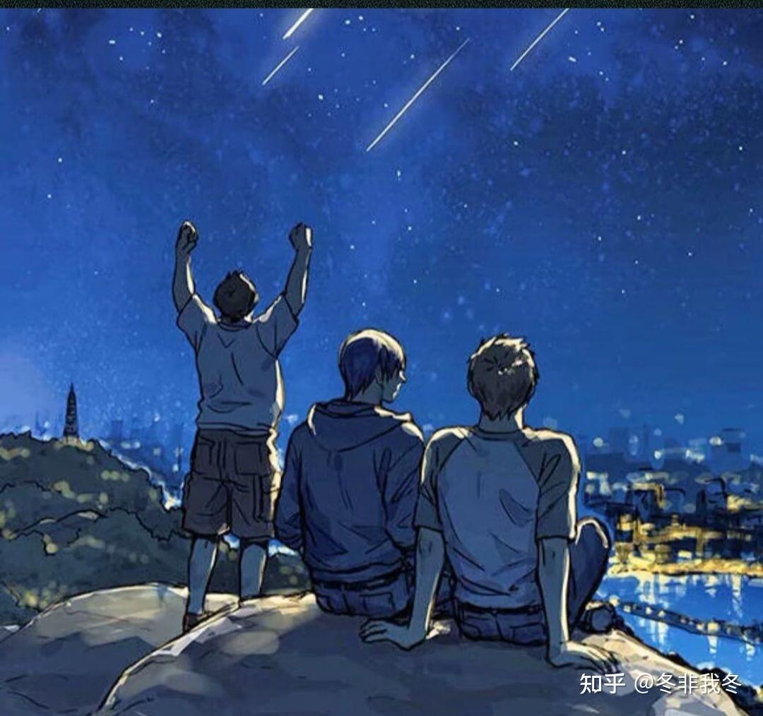 有没有盗墓笔记铁三角的图动漫的那种还有他们围成三角的图求