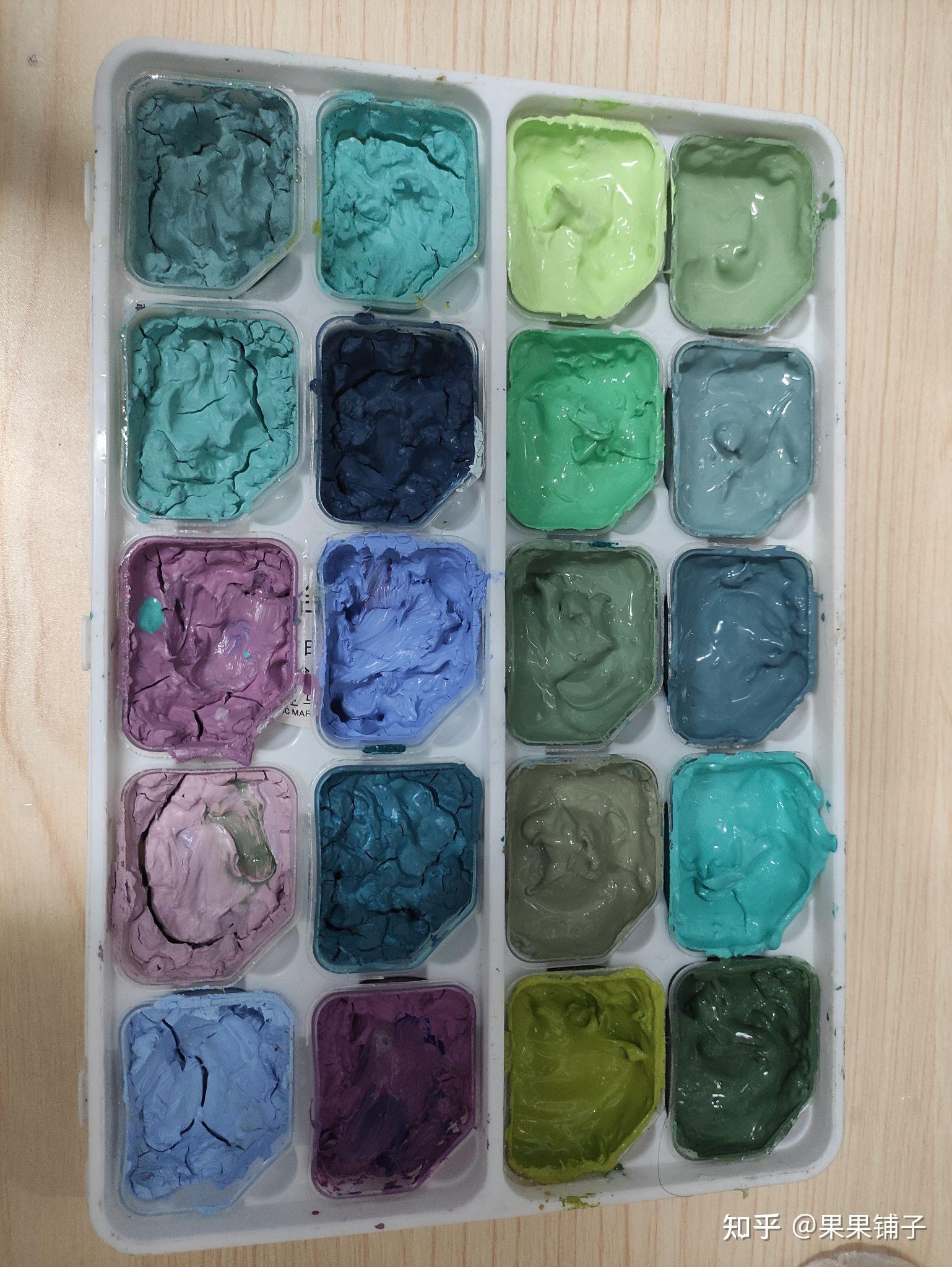 水粉颜料干成这样怎么办! - 知乎
