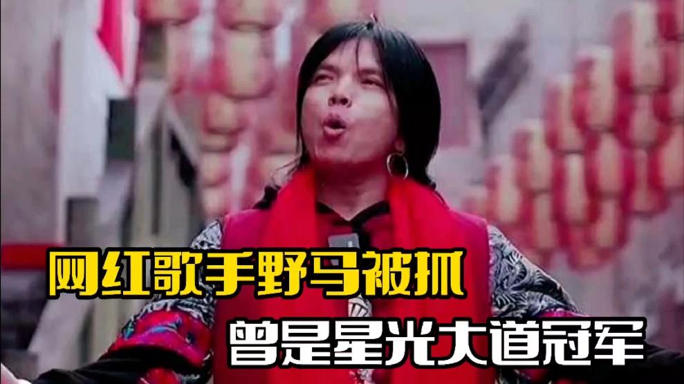 网红歌手野马被抓涉嫌违法犯罪曾参加星光大道