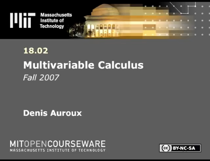 Learning Notes | MIT18.02 Multivariable Calculus - 知乎