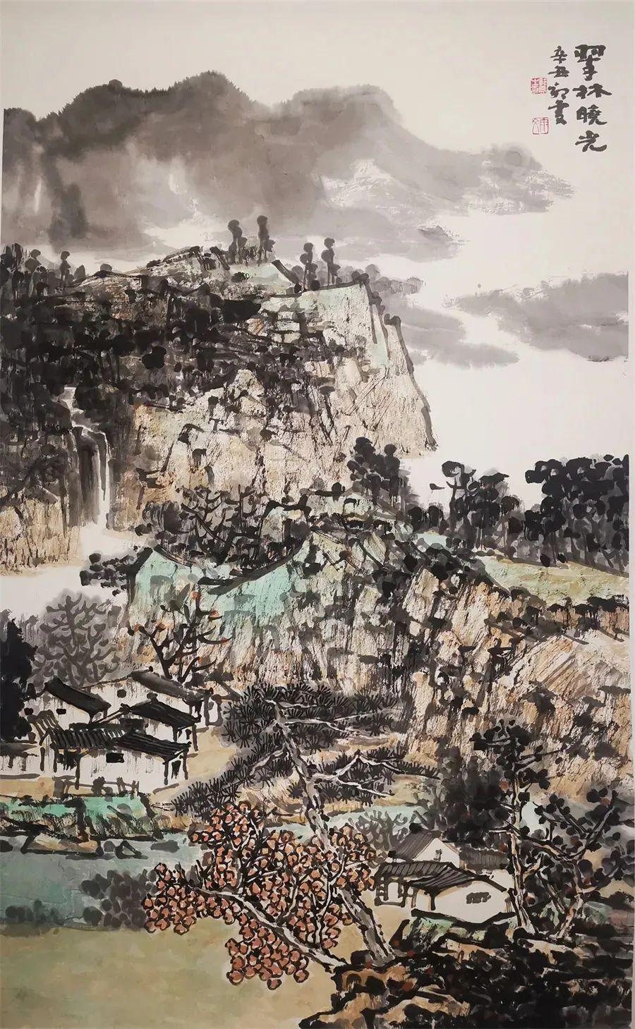 郭雯作品赏析：丹青绘就山河秀，笔墨传情意境幽 - 知乎