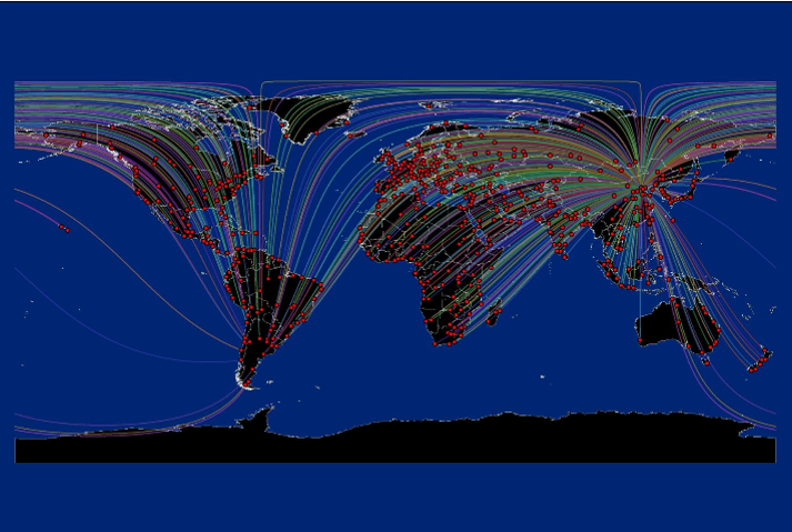 如何用arcgis绘制表达区域之间联系强度的图纸