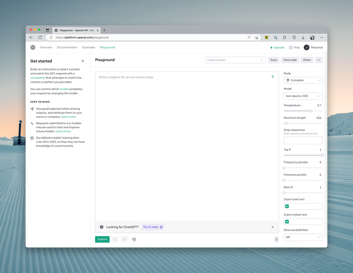 chatgpt-openai-playground