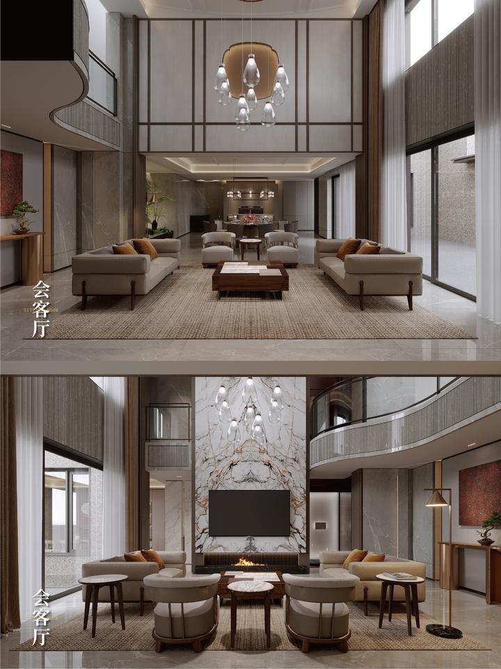 福州别墅设计 | 品川设计 | 800㎡新中式别墅 - 知乎
