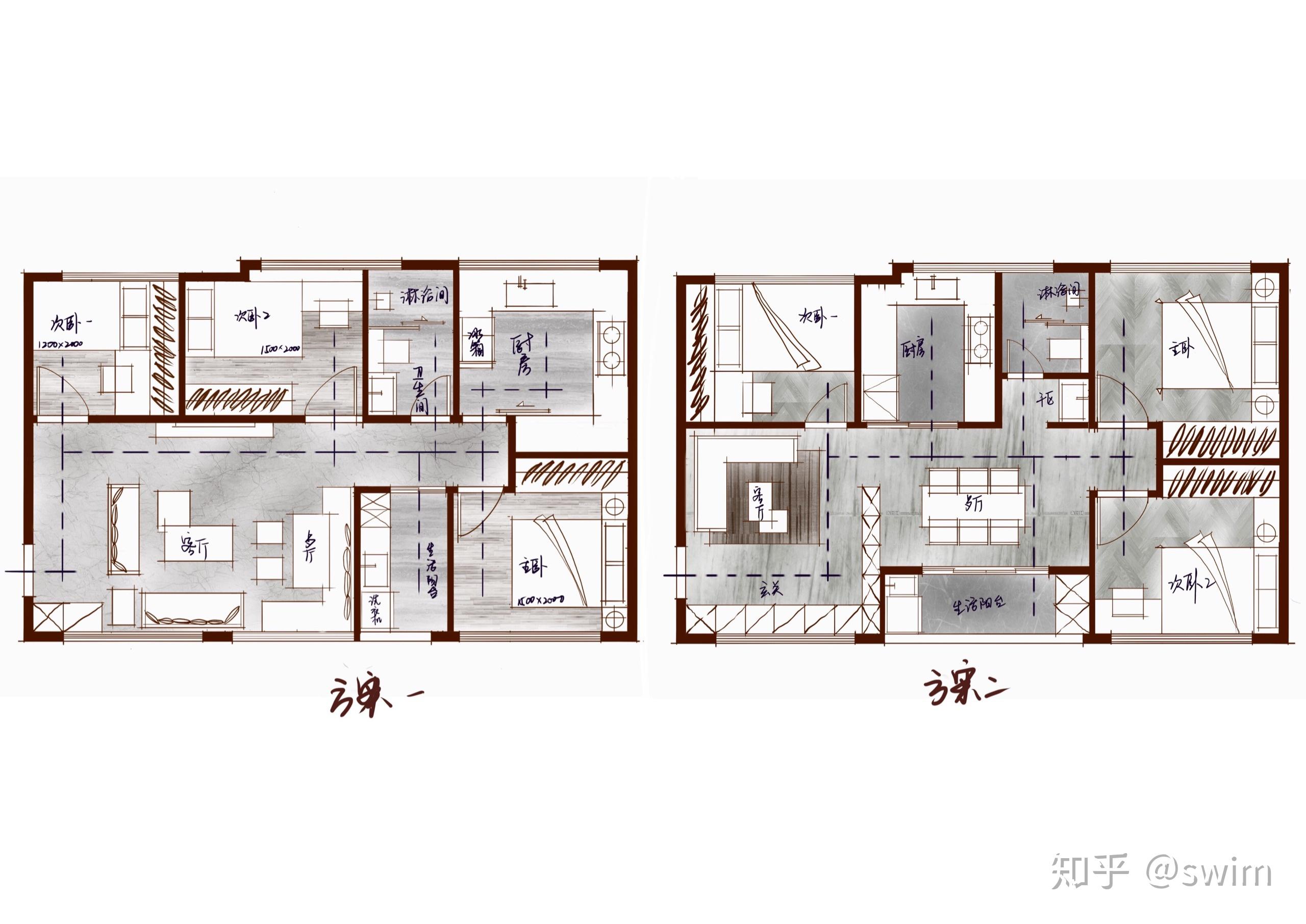 简约装修案例_北京惠扬大厦三居室150平米装修效果图