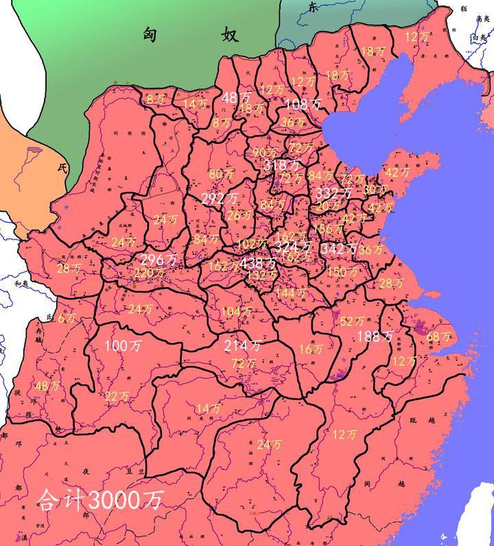 秦代分郡县人口统计（自研+附图） 知乎