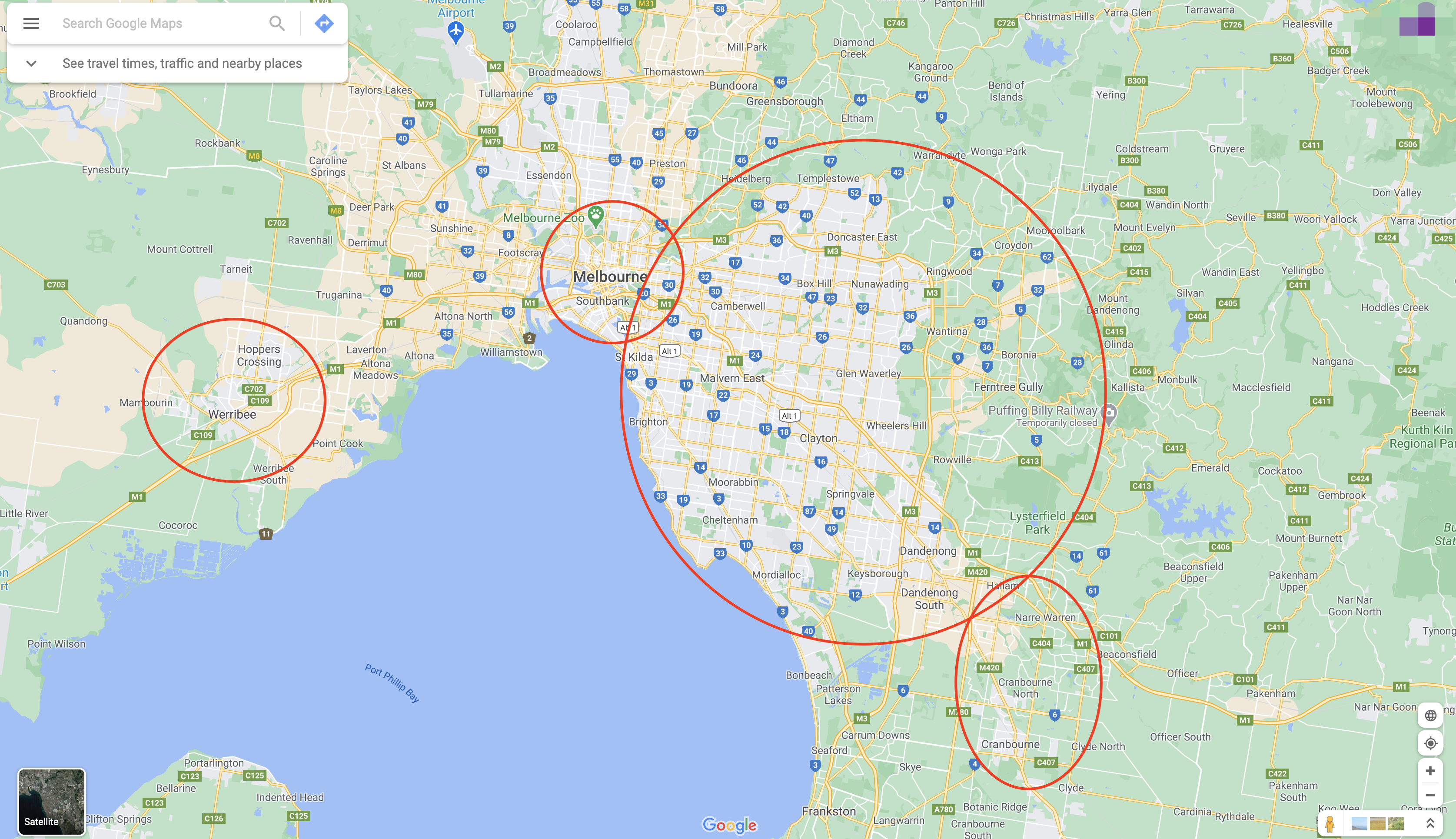 墨尔本,主要华人住宅区有哪些?