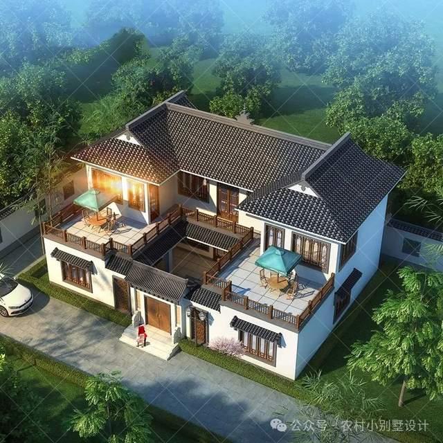 40套王者风范二层四合院别墅,家族传承中式美学三合院农村自建房 - 知乎