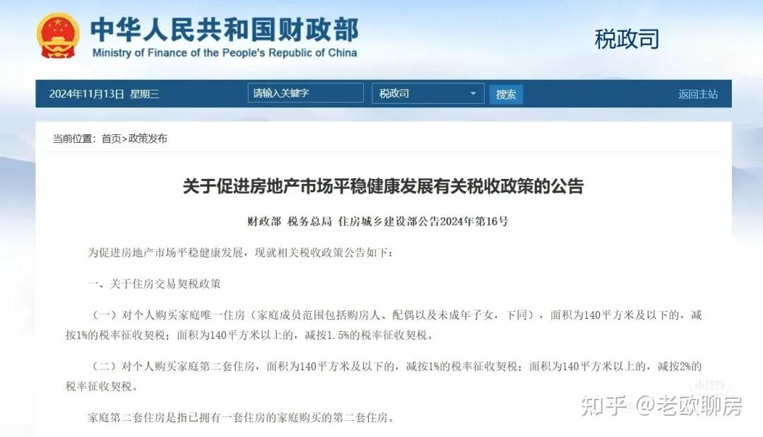 2024 房地产契税政策新旧对比 - 知乎