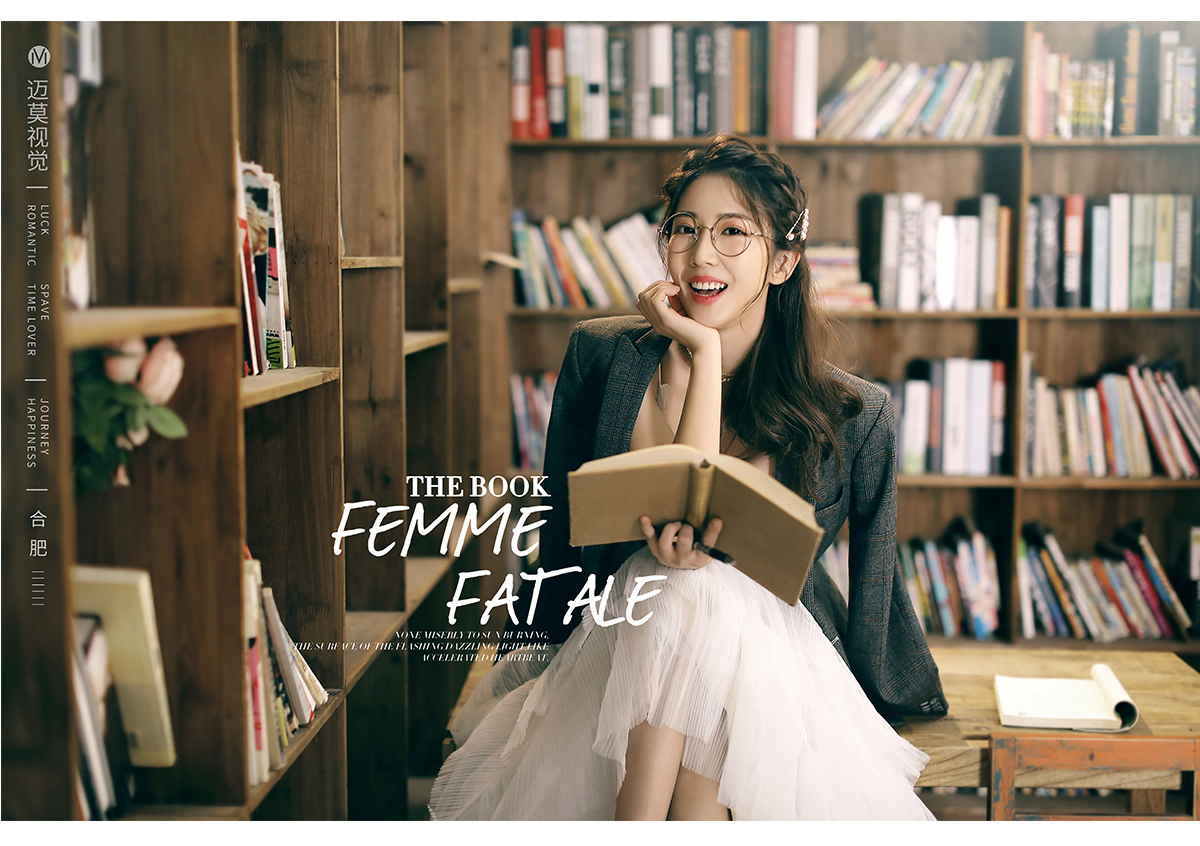 戴眼镜的人怎么拍婚纱照