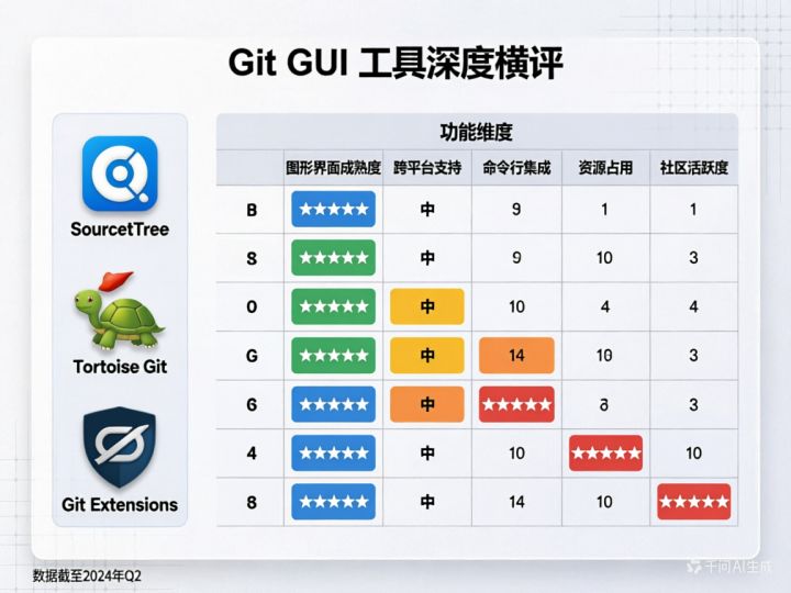 Git GUI 工具深度横评(Sourcetree/TortoiseGit / Git Extensions) - 知乎