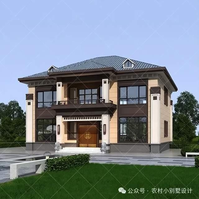 设计师私藏！40款二层新中式农村自建房别墅，新中式别墅才是王道 - 知乎