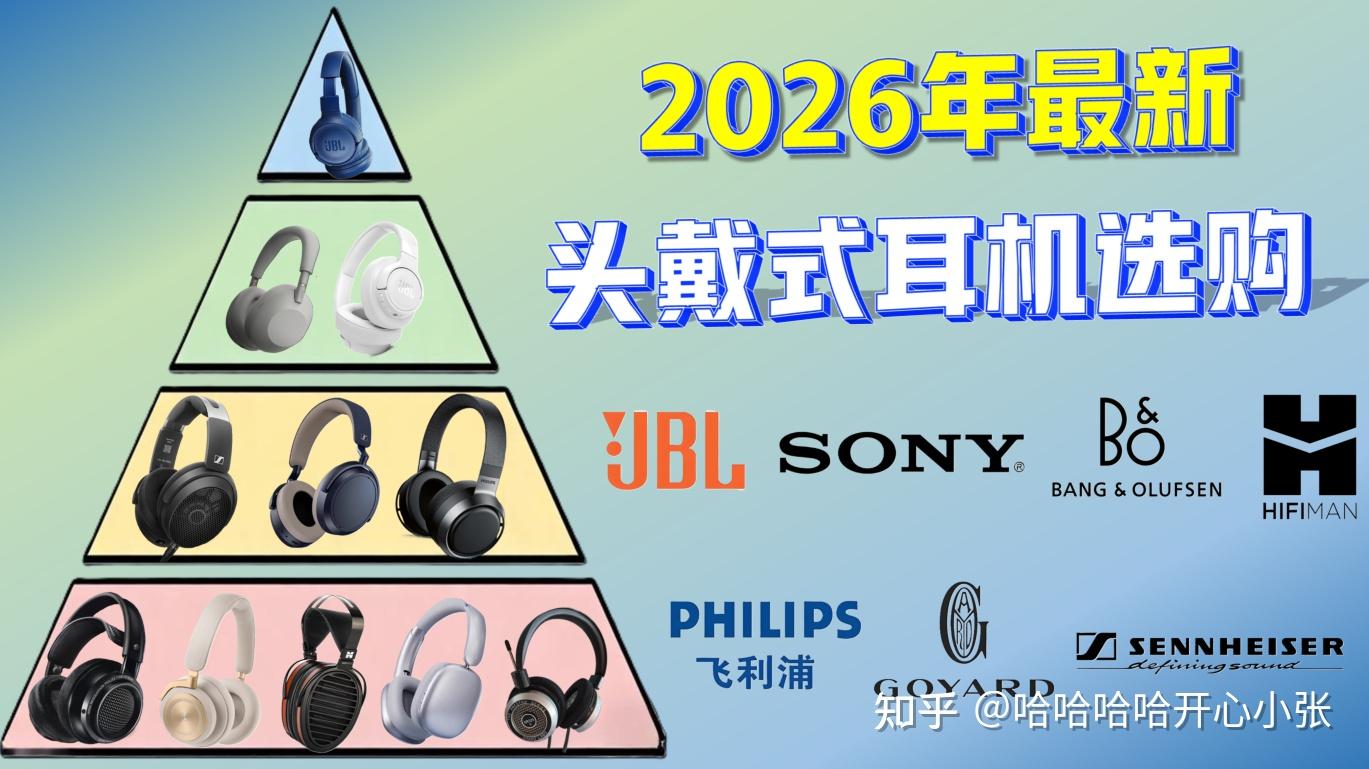 2026年6月头戴式耳机推荐,头戴式耳机终极选购攻略,200元到5000元值得买的头戴式耳机都在这里了!涵盖JBL/索尼/森海塞尔/B&O/歌德/HIFIMAN等品牌头戴式耳机