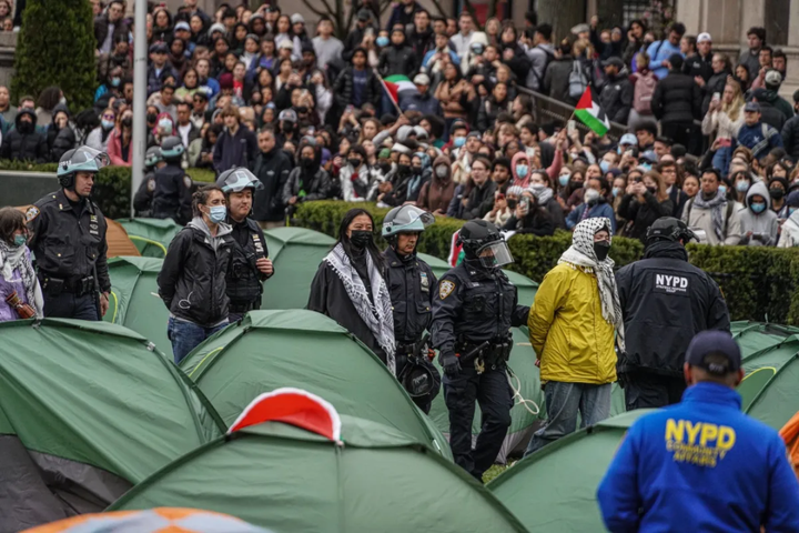 美国哥伦比亚大学超100名学生遭警方逮捕!
