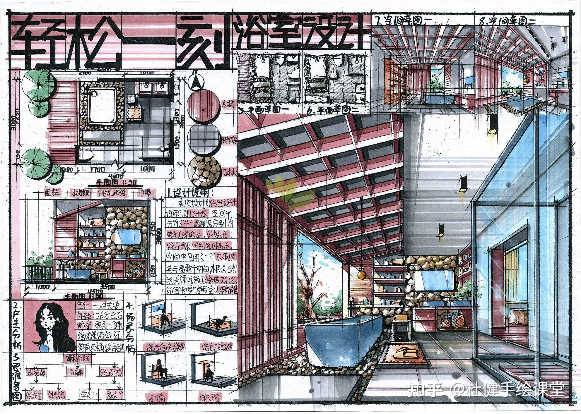 室内考研|浴室空间设计|学生作品 - 知乎
