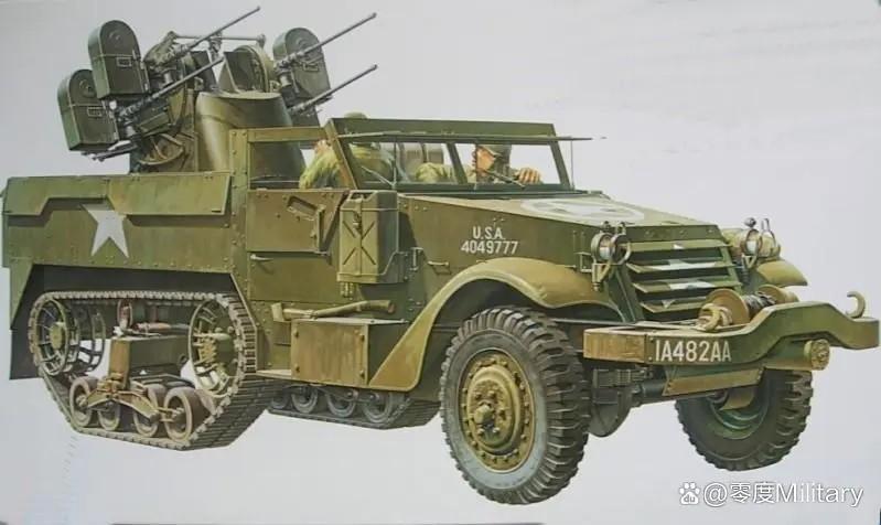 二战多用途防空机枪车(朝战美军m16定位)口径构想,是否合理?