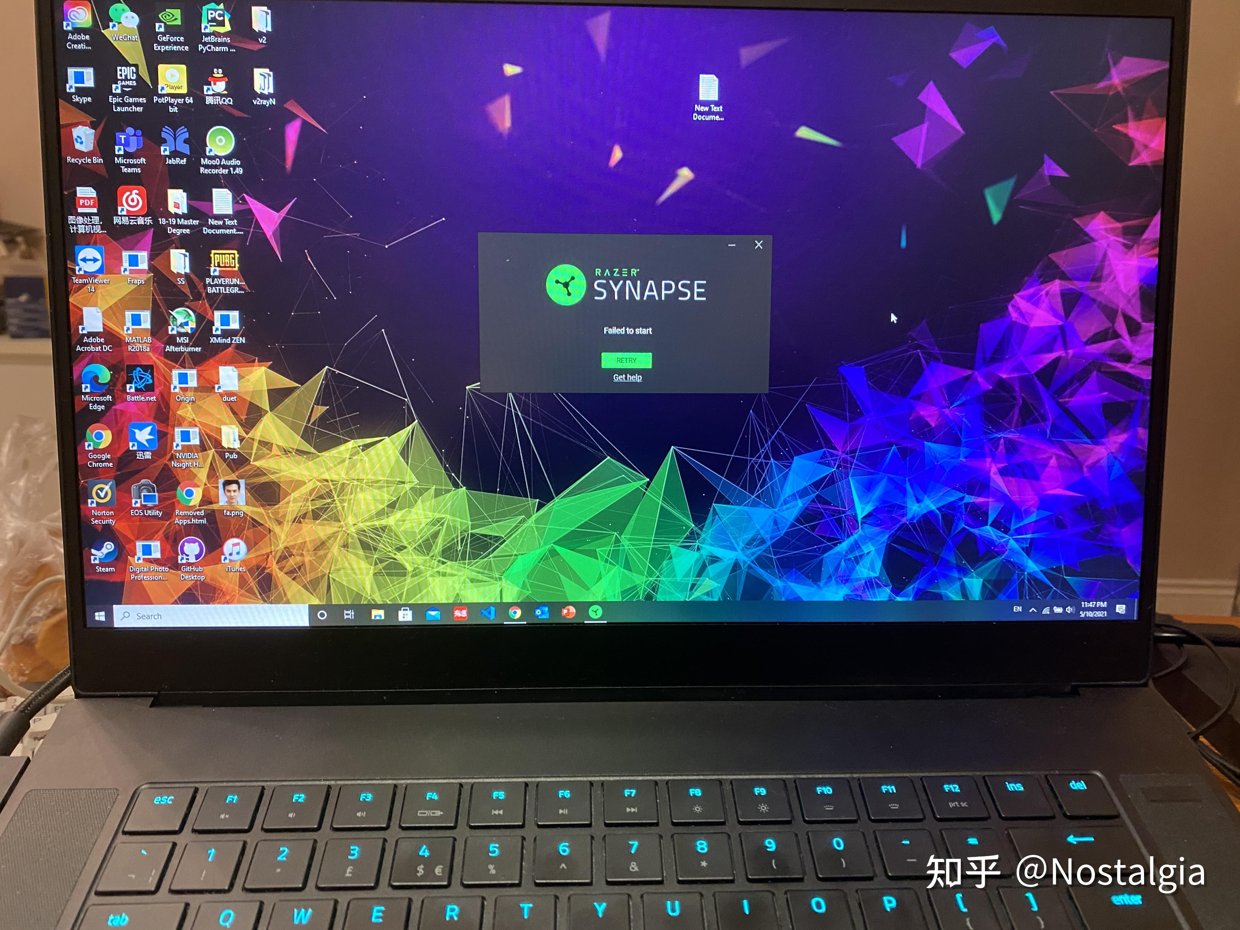 雷蛇雷云3为什么显示无法启动