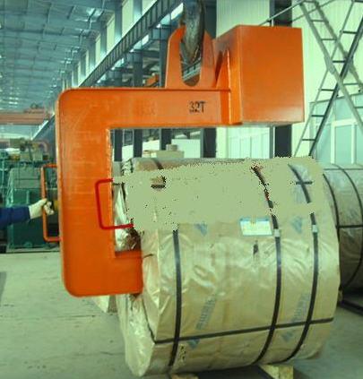 c型钢卷吊具是一种专门用于装卸钢卷的吊具