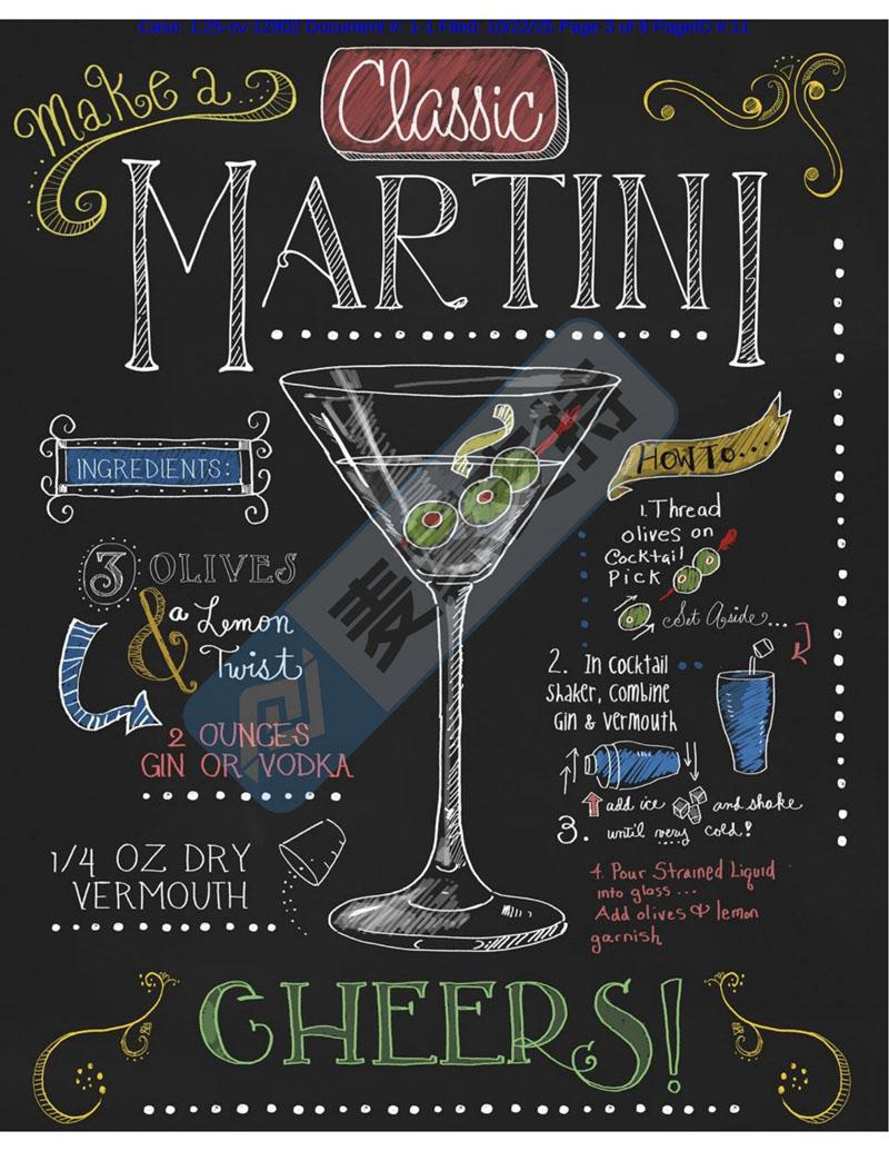 25-cv-12902，F(xiàn)iona Stokes-Gilbert雞尾酒海報維權(quán)，賣家別踩侵權(quán)雷！