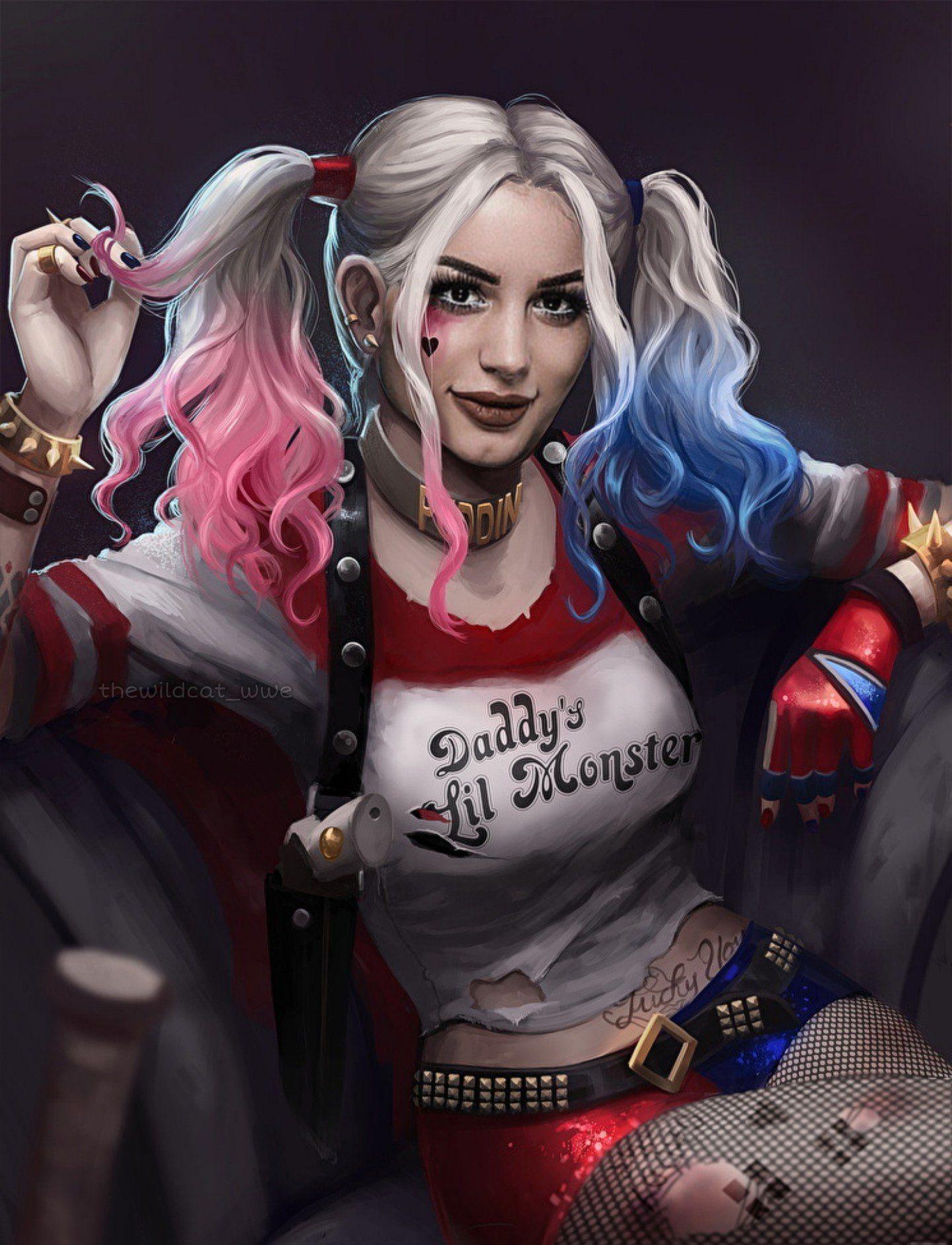 有没有什么好看的哈利奎因(小丑女)的壁纸或头像? - 知乎