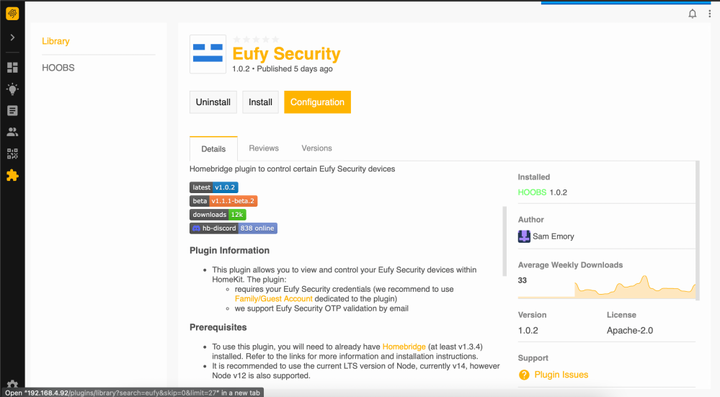 如何使用 HOOBS 和 Homebridge 将 eufy 门铃添加到 HomeKit - 知乎