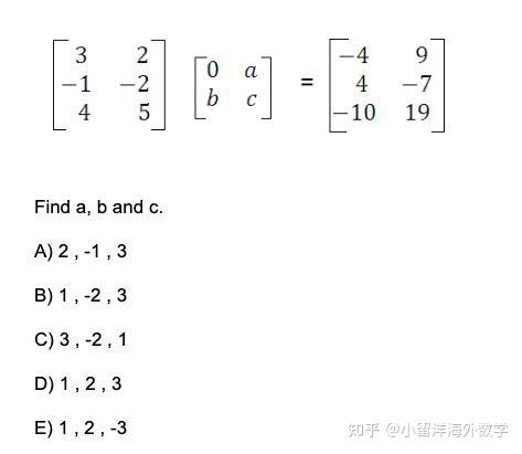 美国高考SAT数学题-20，一日一练 - 知乎
