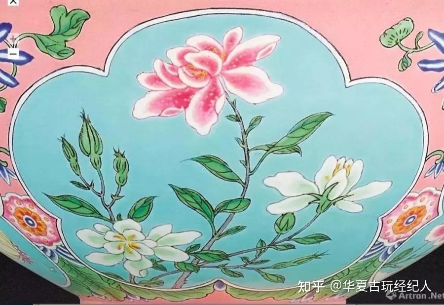 清乾隆時代　【大清乾隆年製】在銘粉彩 紅緑彩 双龍戲珠文杯 琺瑯彩碗(F-73) 清乾隆時代 【大清乾隆年製】在銘粉彩 紅緑彩 双龍