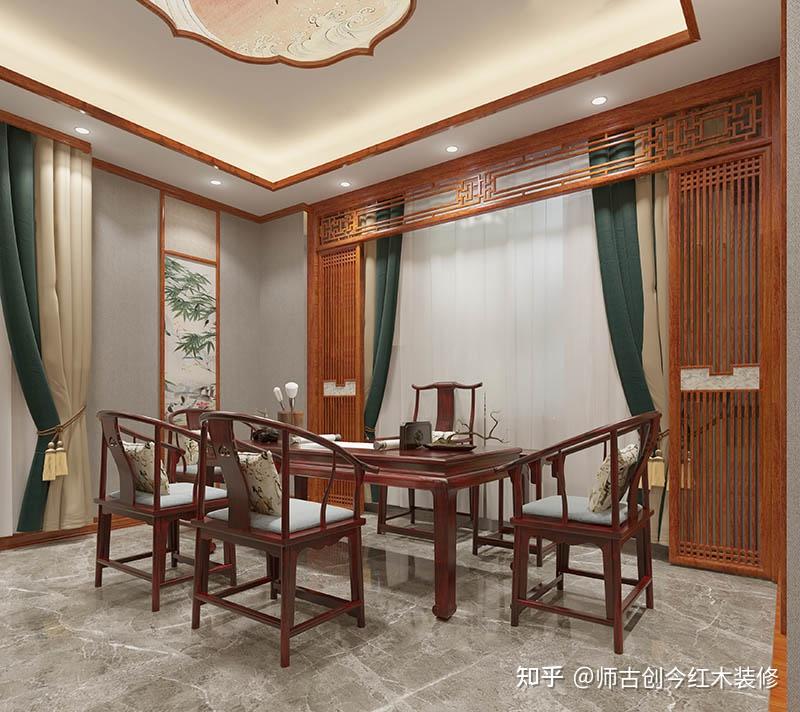 经典中式用红木什么装修? - 知乎
