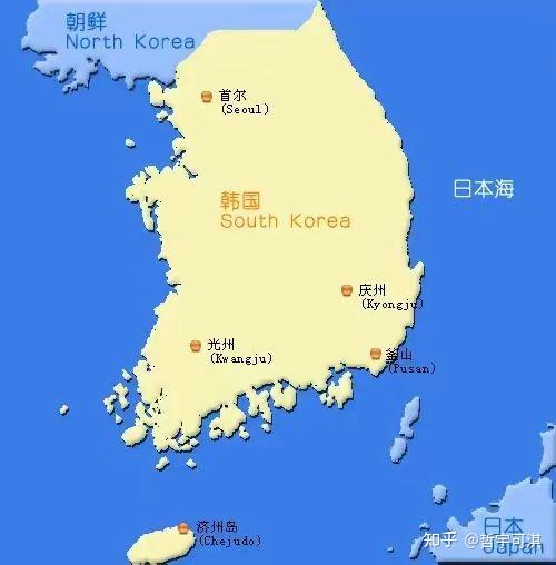 韩国海域地图图片