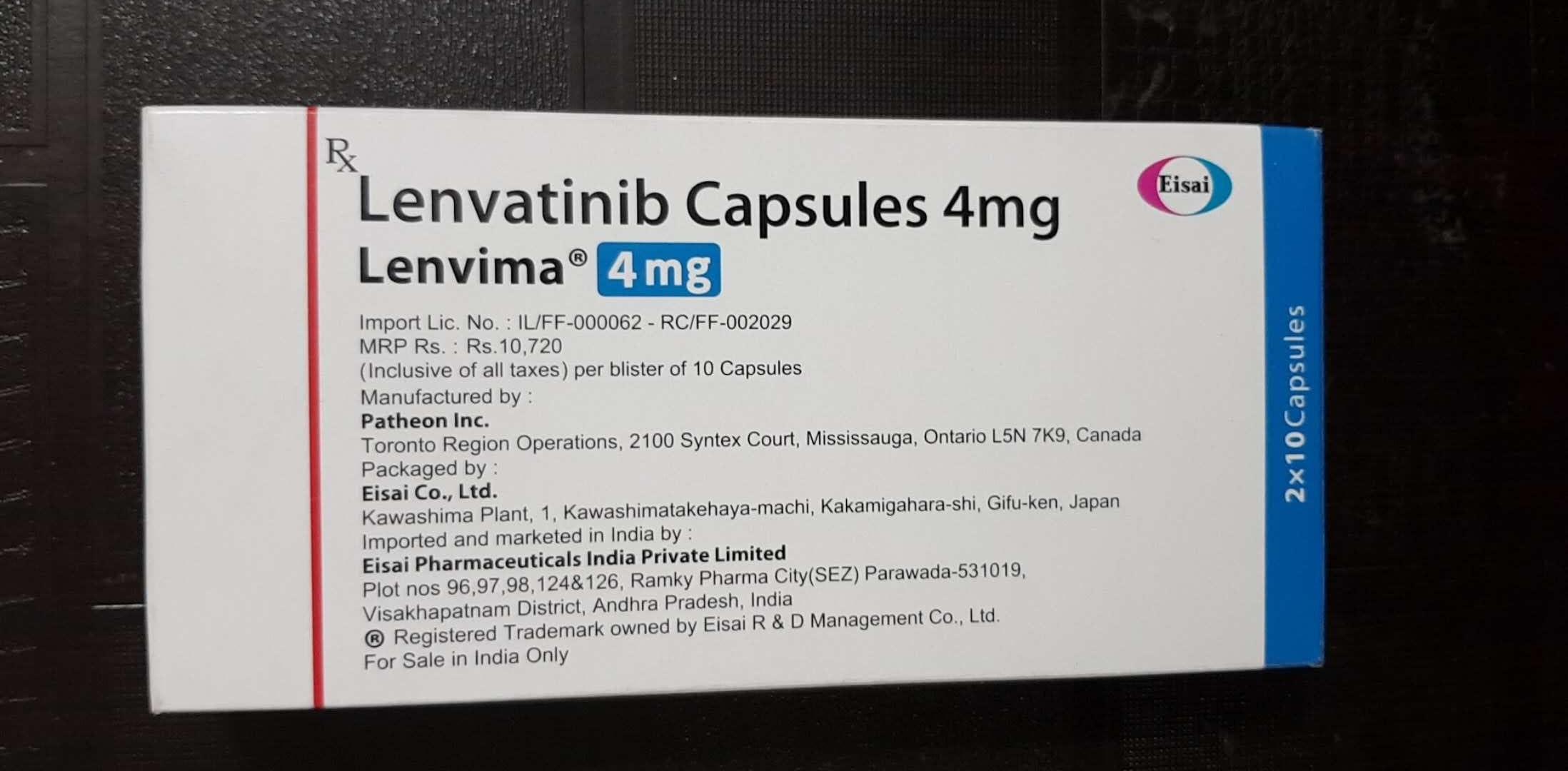 请问乐伐替尼7080是否有在印度上市? - 知乎