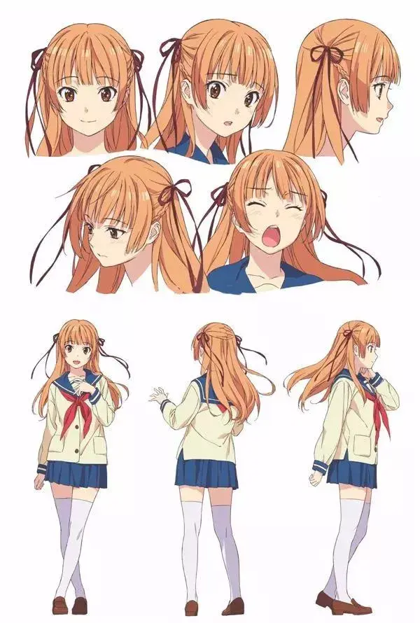 请问哪里有很多动画人物三视图的素材,然后如何自己学习人物的转面图