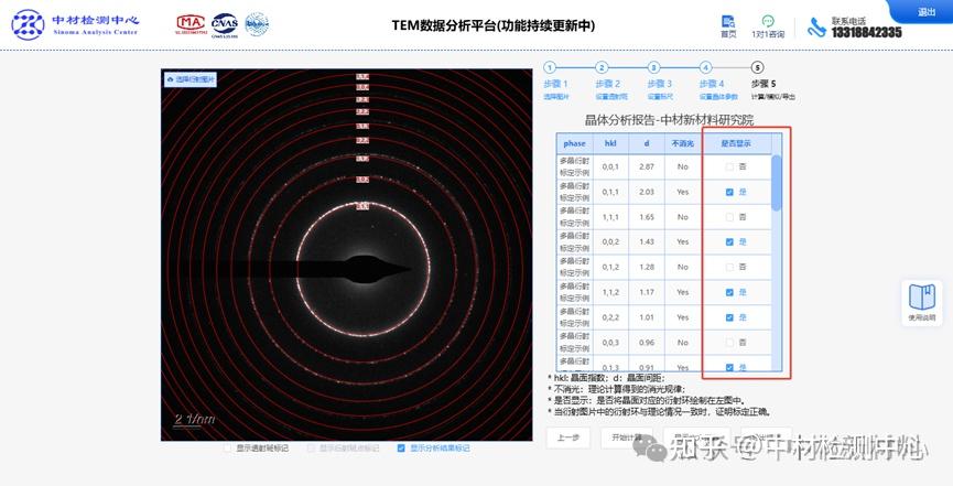 TEM多晶衍射环分析标定||中材TEM数据分析网站教程 - 知乎