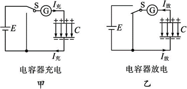 电容器充电放电电路图图片