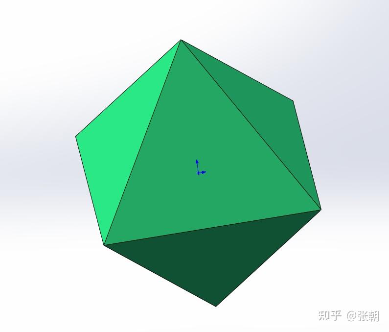 这个正八面体与球的交线是什么图形
