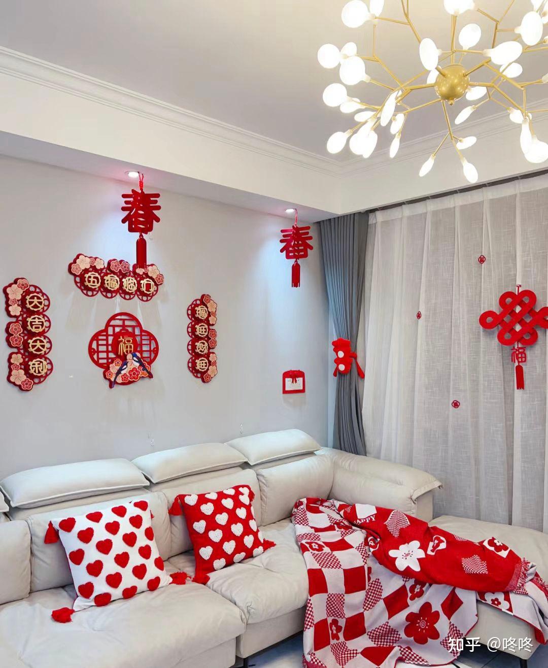 2024年春节客厅怎么布置才能充满年味儿但又不觉得俗气