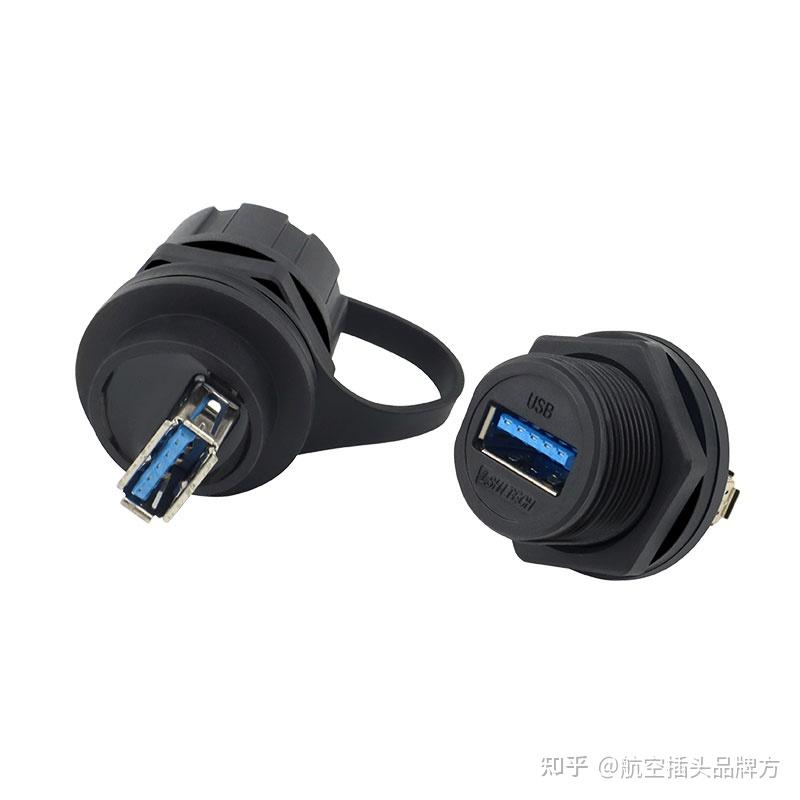 USB防水连接器 M20.8/M22.5/M25.2S三种面板开孔的直通母座 - 知乎