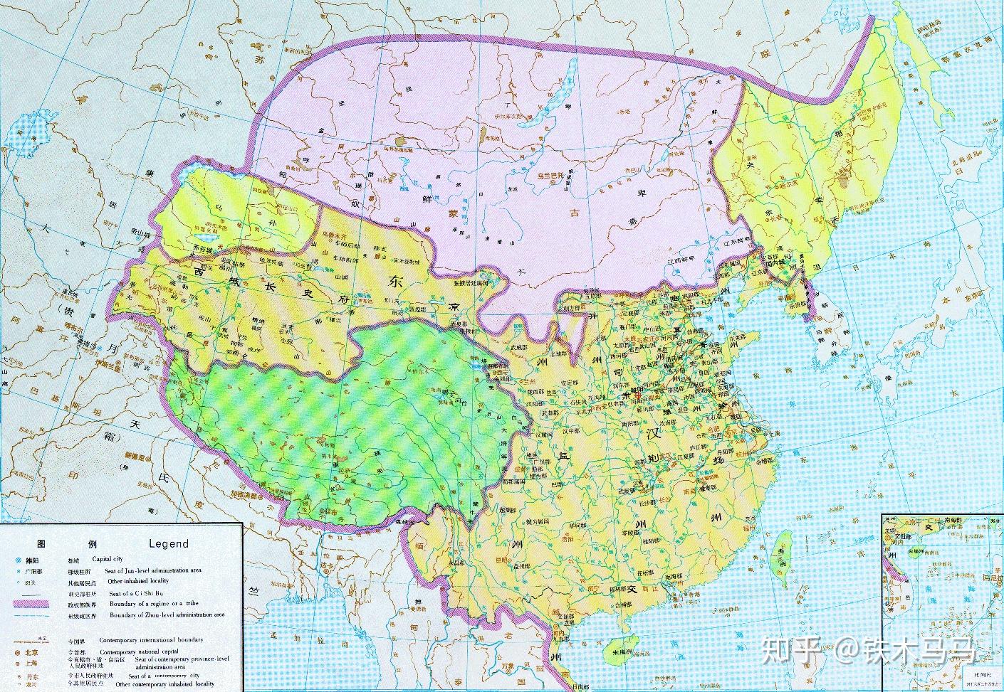 这张中学地图册里的东汉地图是否有地图开疆的嫌疑?