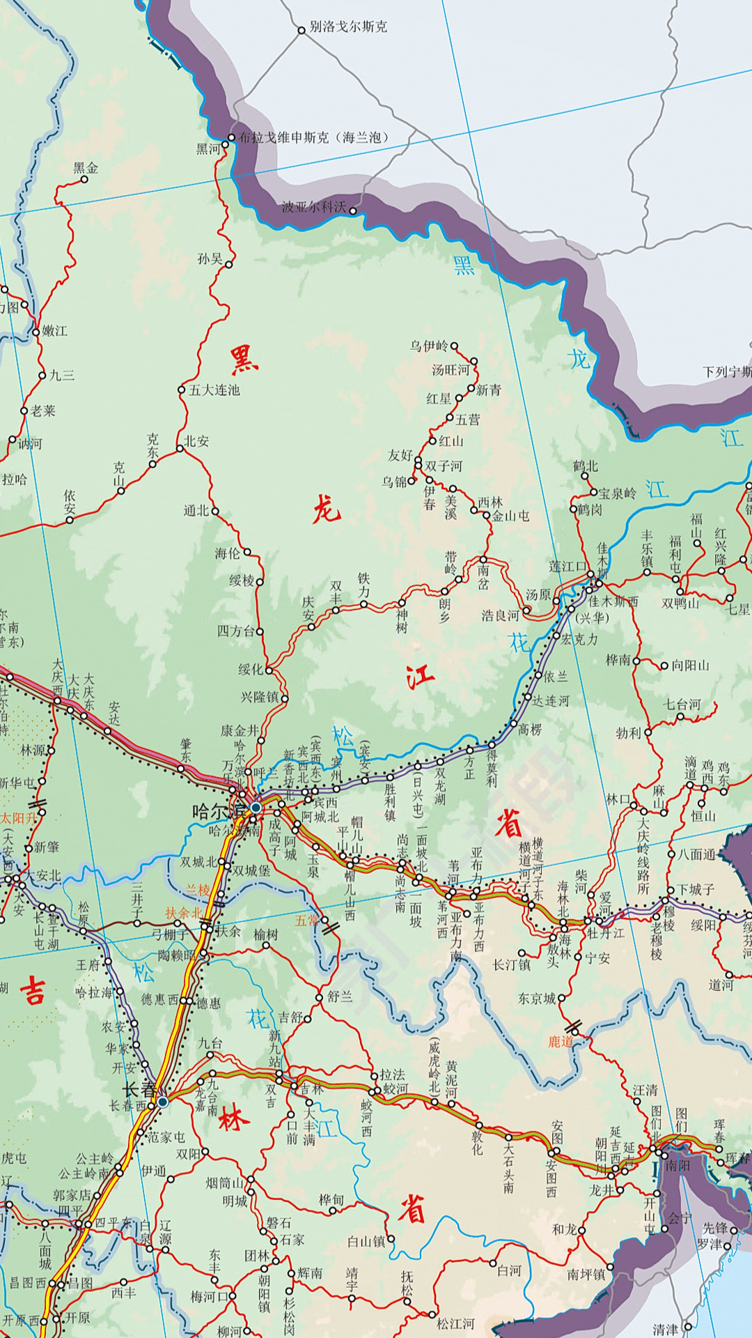 為什麼黑龍江靠近俄羅斯的鐵路都修在山裡,不走平原?