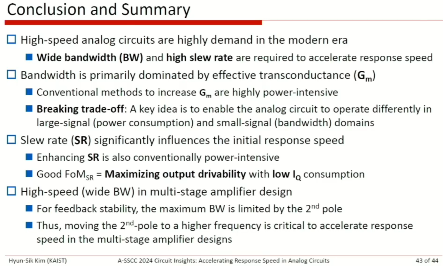 ASSCC|Accelerating Response Speed in Analog Circuits, Hyun Sik Kim - 知乎