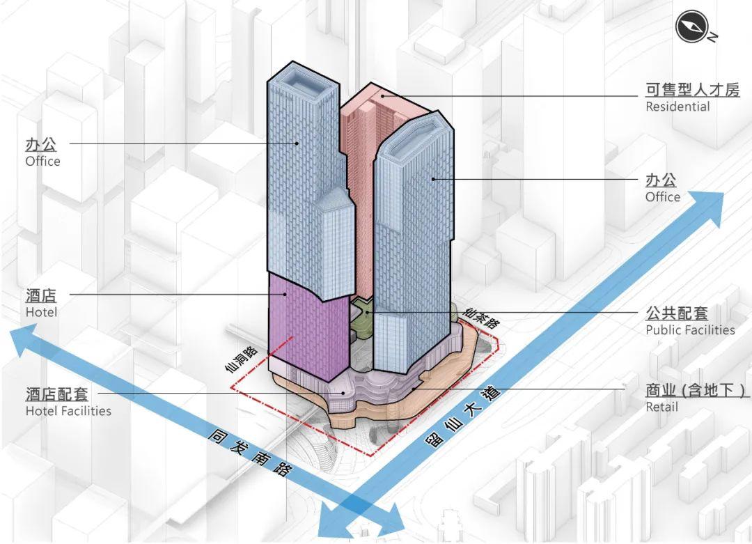 深圳龙光西丽留仙洞总部基地设计竞赛中标方案揭晓！/Aedas - 知乎